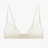 Obsession Lace, Mesh and Silk Triangle in Ivory