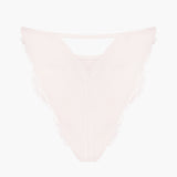 Obsession Silk and Lace Tanga in Ivory