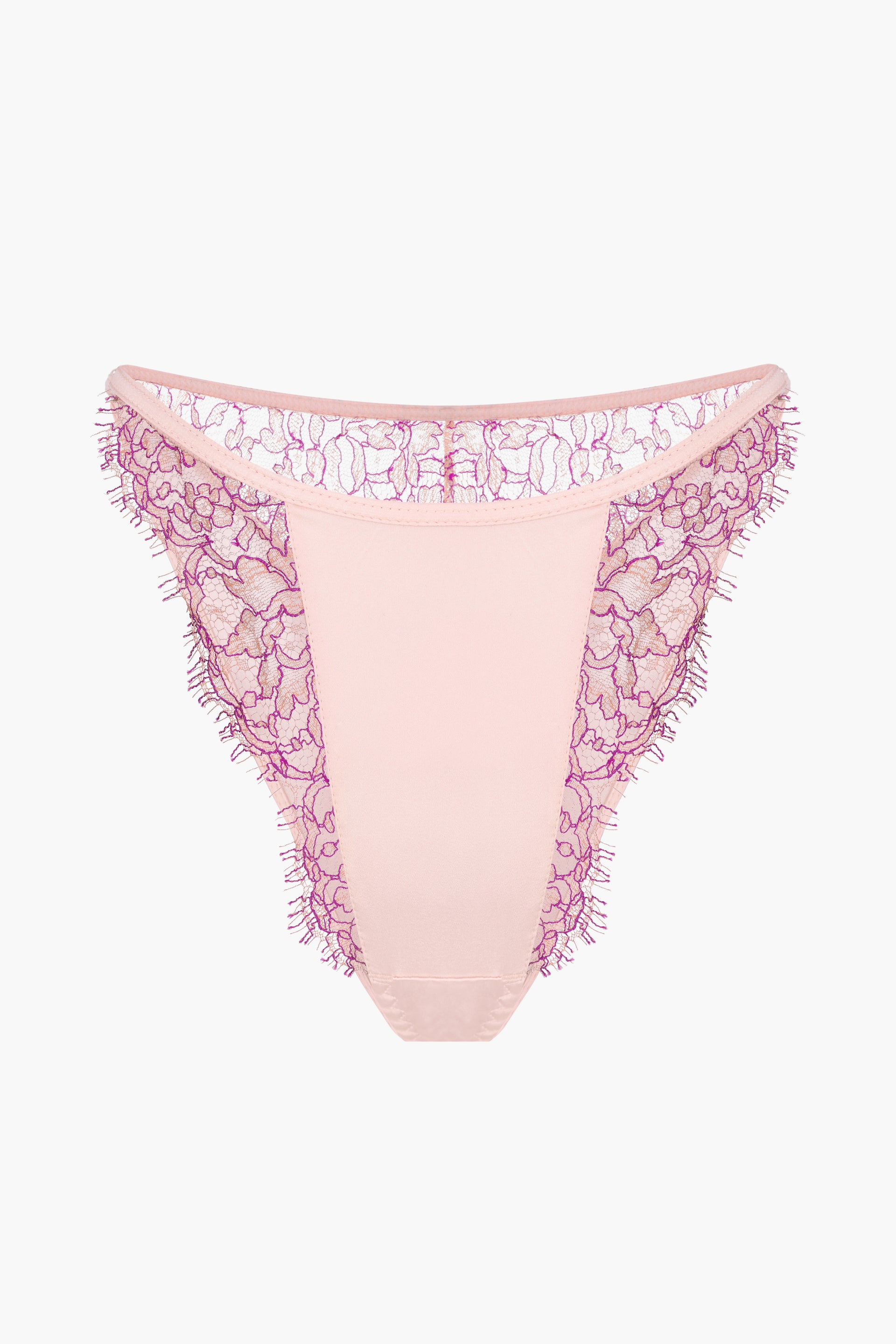 Passion Silk and Lace Tanga in Peach-Orange  PeachPeach