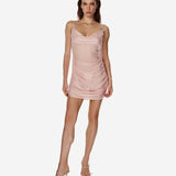 Nuage dress in Pink semi-sheer viscose