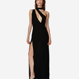 Rêve dress in Black crepe viscose