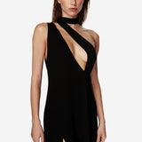 Rêve dress in Black crepe viscose