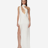 Rêve dress in White crepe viscose
