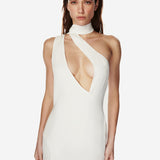 Rêve dress in White crepe viscose